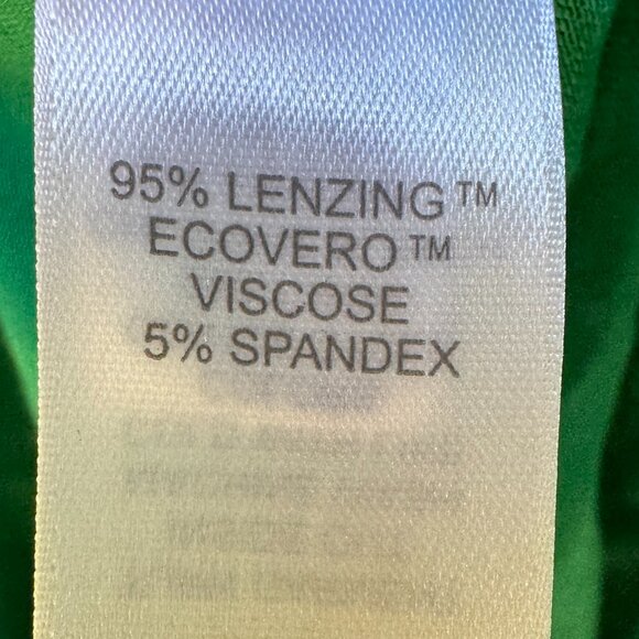 EUC J. Jill Green Sleeveless Floral Print Maxi Dress in Women's Large Petite - Picture 9 of 10